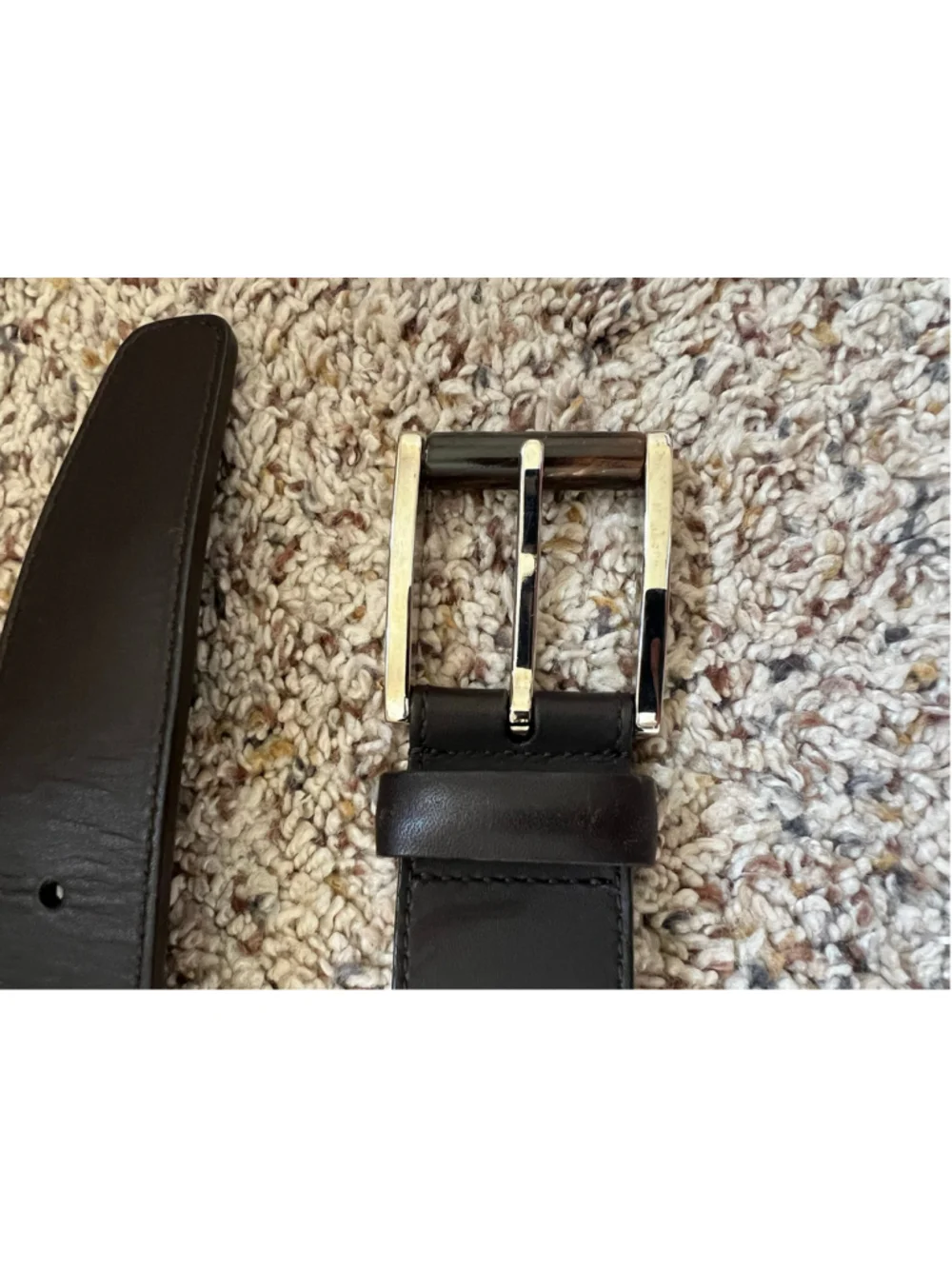 Men's Ermenegildo Zegna Belt One Size Brown and Cream Luxury New!
